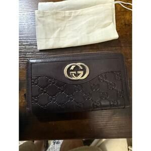Gucci GG Guccissima Zip-Around Continental Wallet